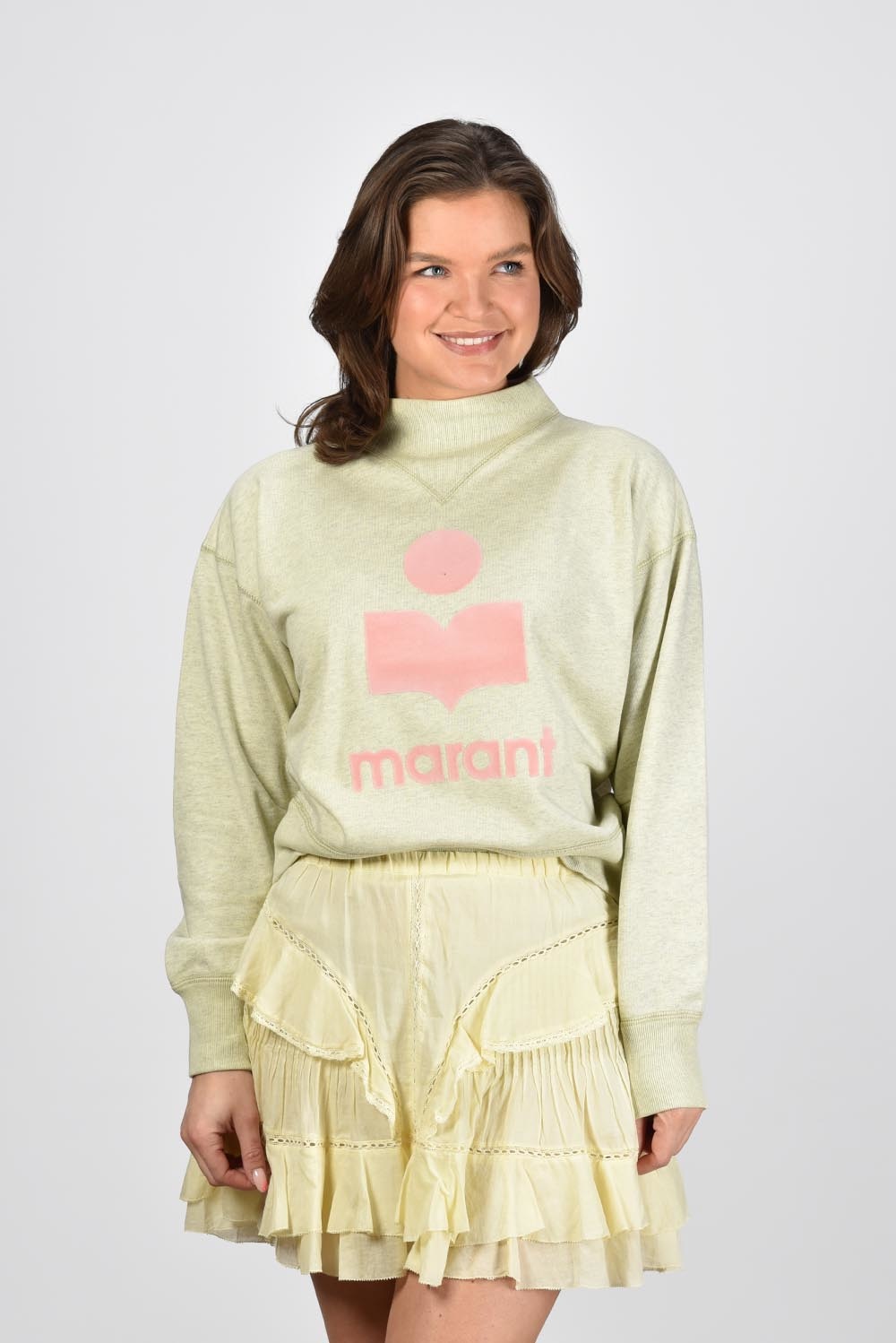Marant Etoile trui Moby SW0003FA-A1M07E geel Marant Etoile trui Moby SW0003FA-A1M07E geel