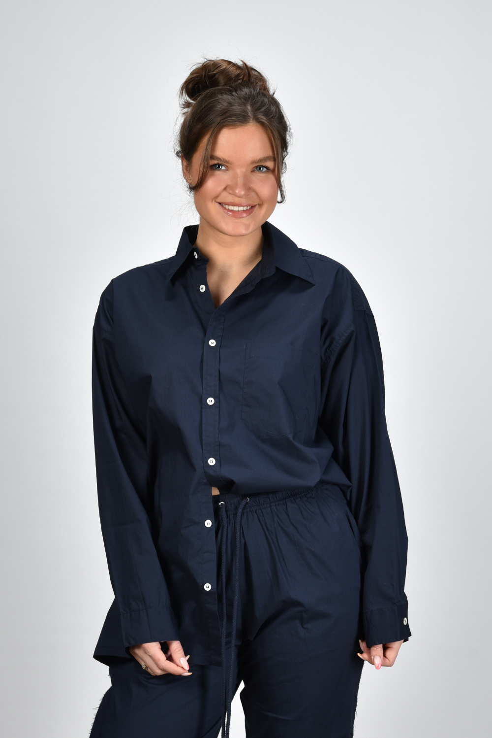 Sea Me Happy blouse Viktor Uni blauw Sea Me Happy blouse Viktor Uni blauw