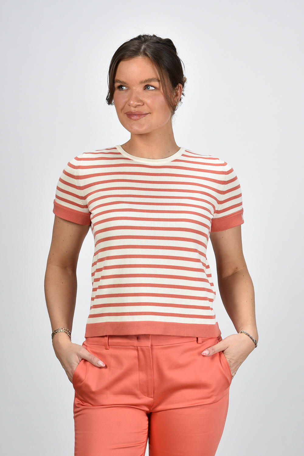 Max Mara t-shirt Limone oranje Max Mara t-shirt Limone oranje