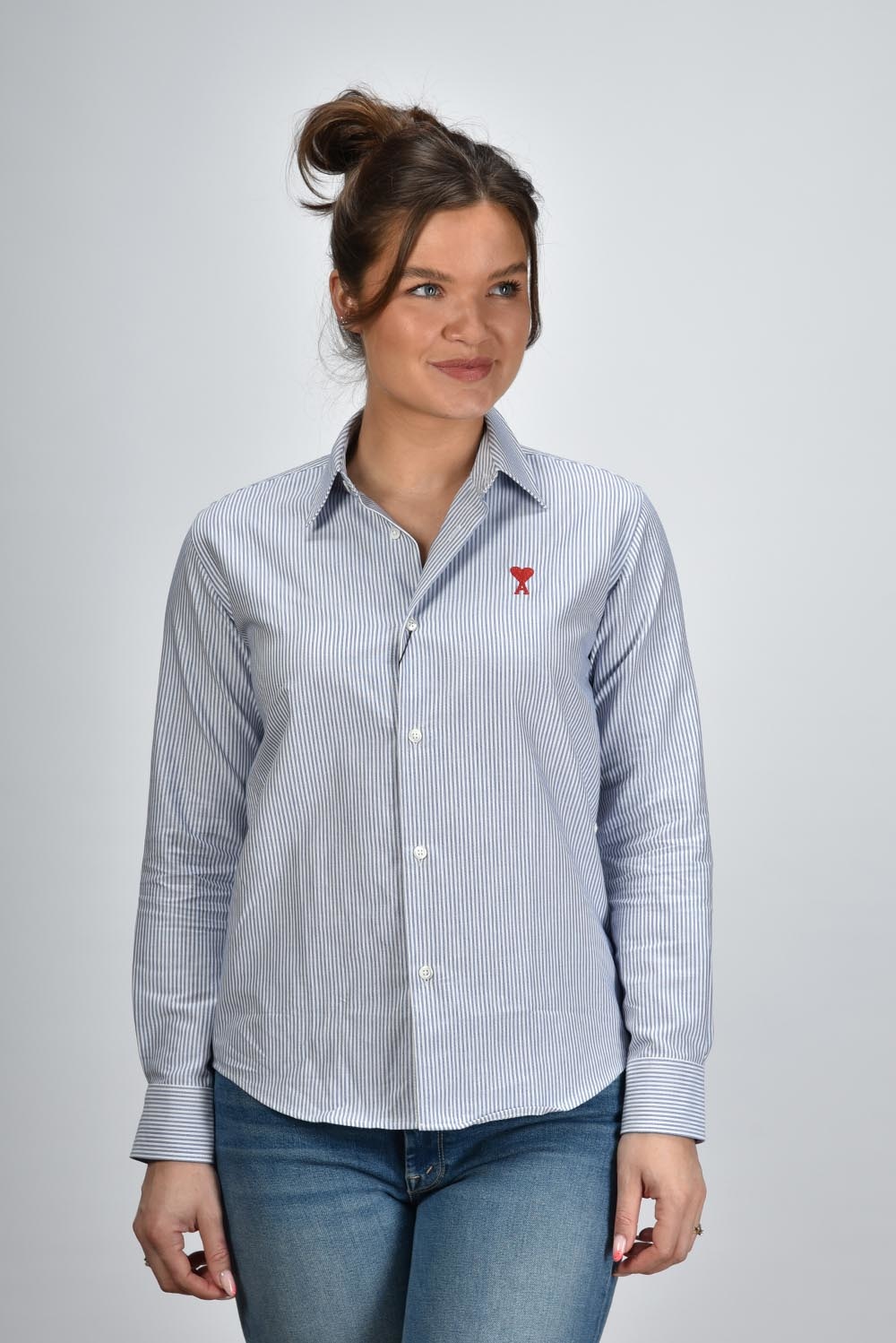 Ami Paris blouse Red ADC FSH091.CO0021 blauw Ami Paris blouse Red ADC FSH091.CO0021 blauw