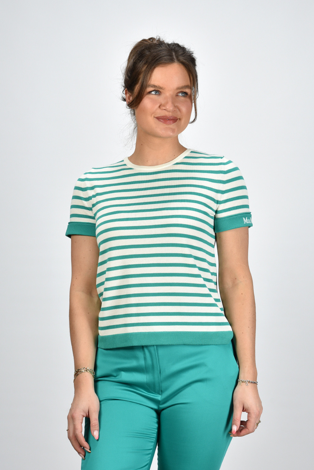 Max Mara t-shirt Limone groen Max Mara t-shirt Limone groen
