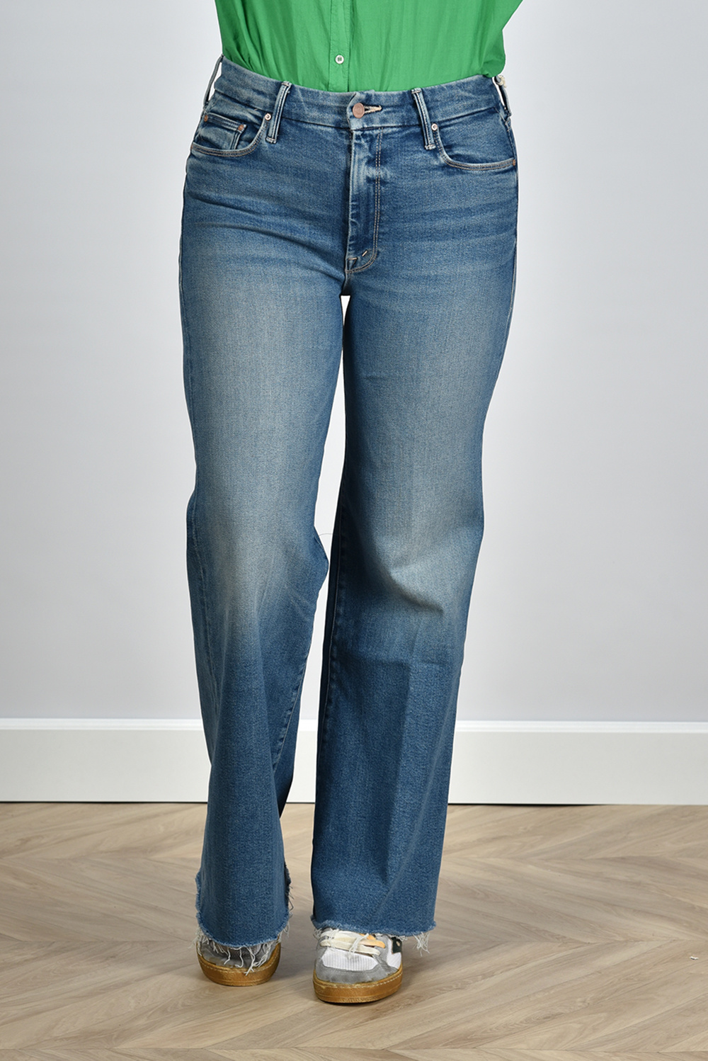 Mother jeans Roller Fray 1445-1008/B blauw