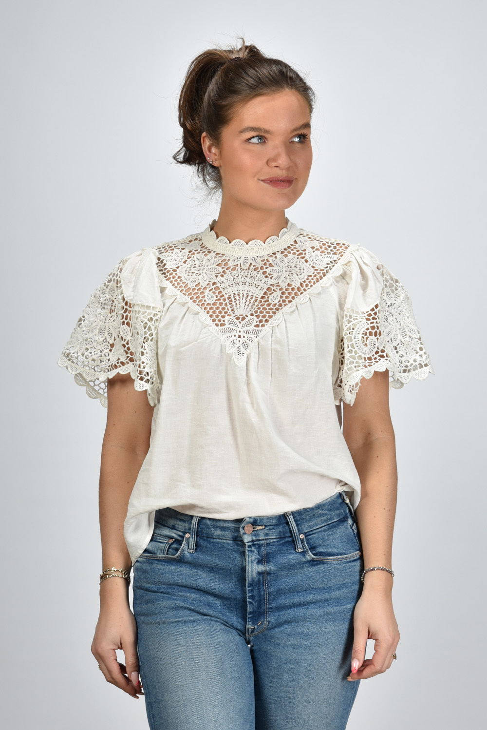 Ulla Johnson top Sofia SP230234 creme Ulla Johnson top Sofia SP230234 creme