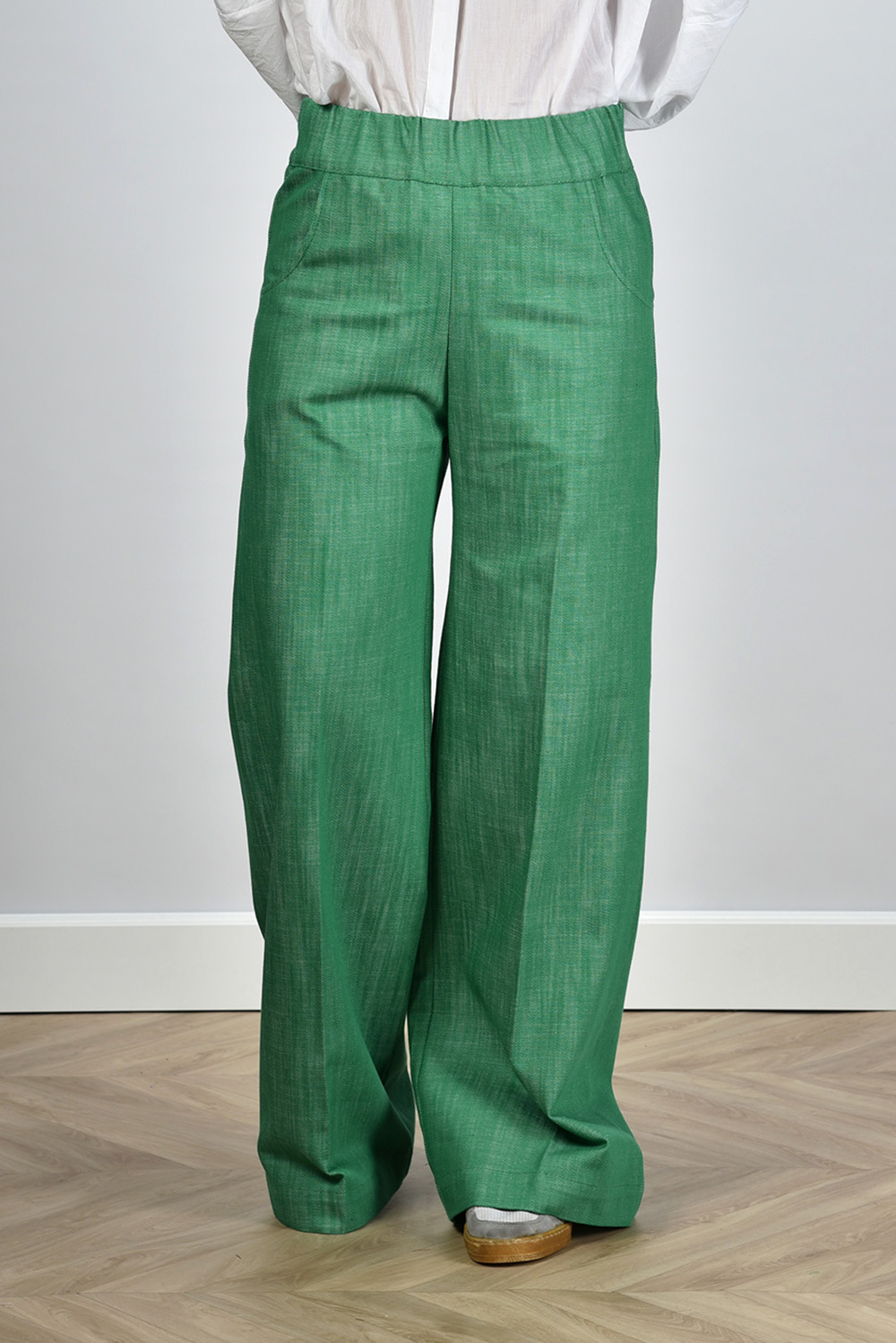 Sea Me Happy broek Woody Woven Jeans groen Sea Me Happy broek Woody Woven Jeans groen