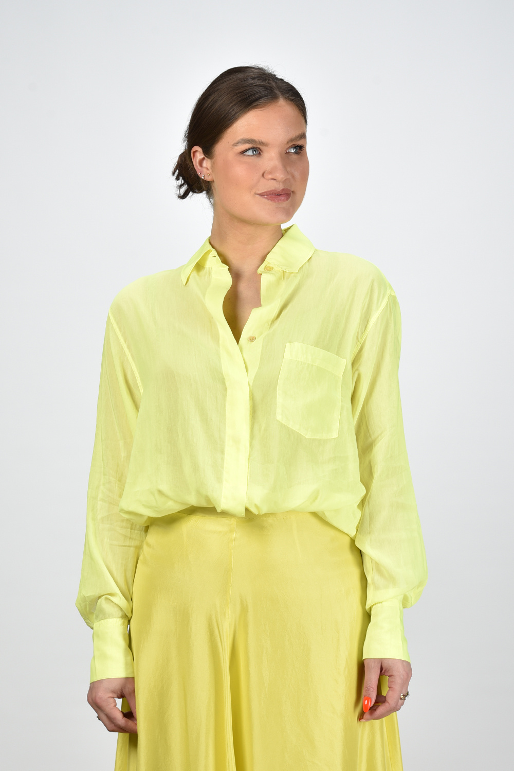 Forte_Forte blouse 10440 geel Forte_Forte blouse 10440 geel