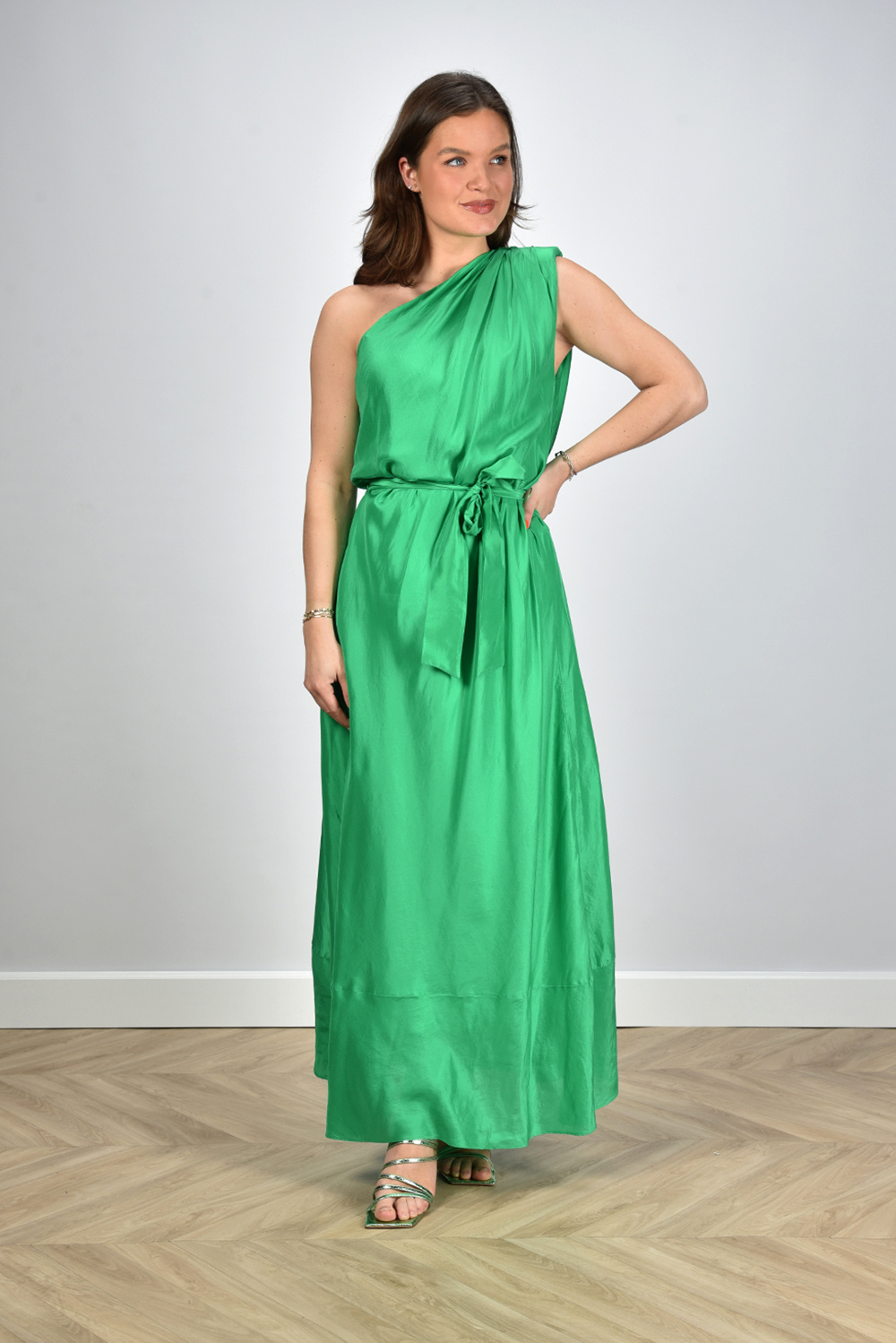 Forte_Forte jurk 10383 groen Forte_Forte jurk 10383 groen