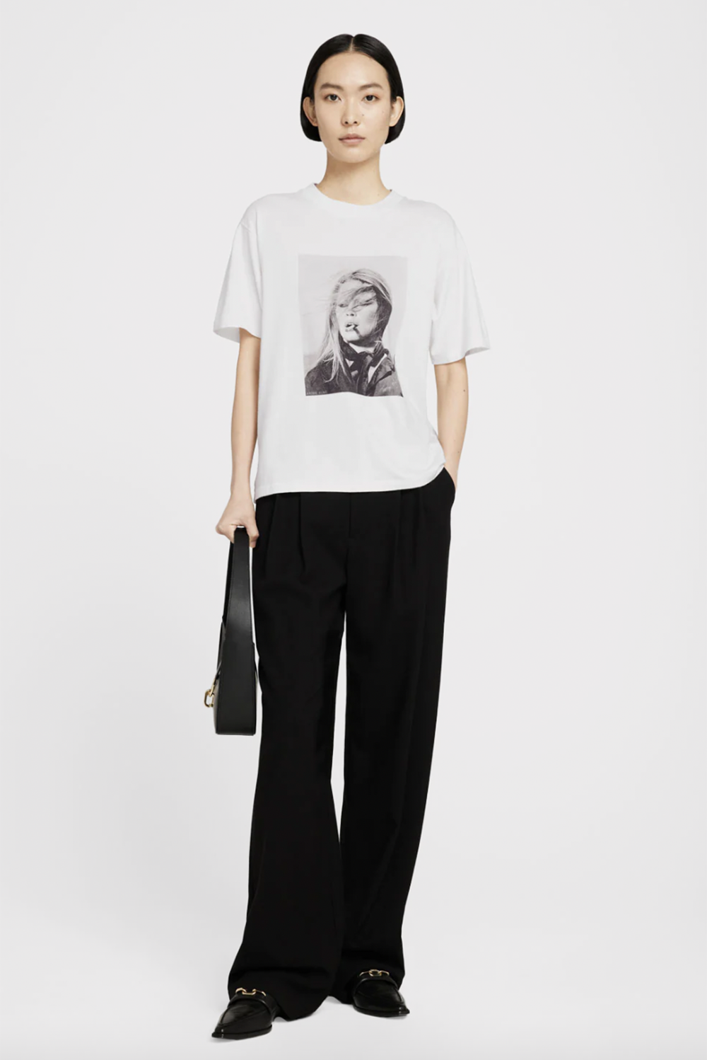 Anine Bing t-shirt Ida AB x TO X BIRGITTE BARDOT A-08-2003-102 wit Anine Bing t-shirt Ida AB x TO X BIRGITTE BARDOT A-08-2003-102 wit