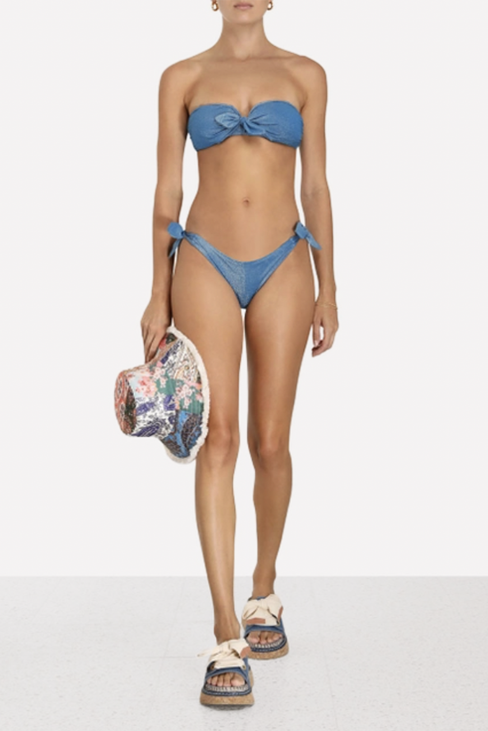 Zimmermann bikini Raie Lurex Tie 7527WSS232 iris blauw Zimmermann bikini Raie Lurex Tie 7527WSS232 iris blauw