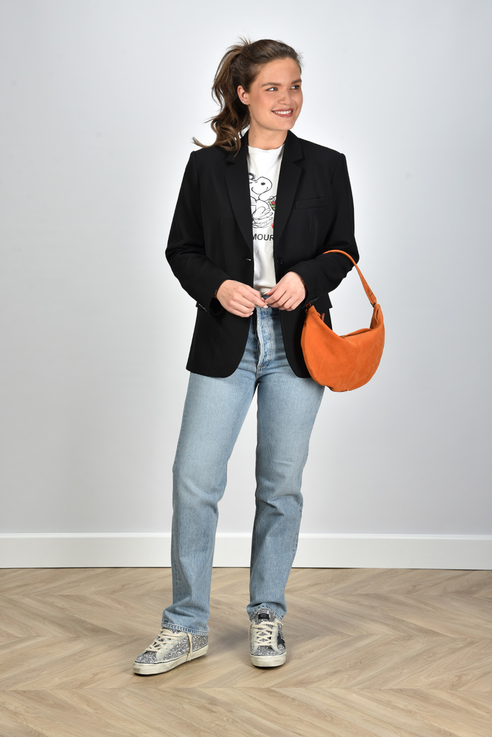 Anine Bing blazer Classic A-01-2116-000 zwart Anine Bing blazer Classic A-01-2116-000 zwart