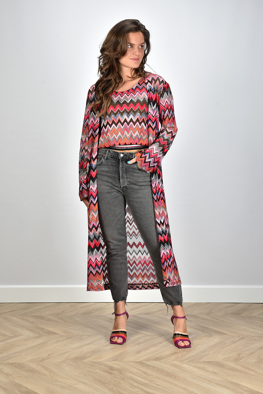 Missoni vest DS23SM2F-BR00O0 roze Missoni vest DS23SM2F-BR00O0 roze