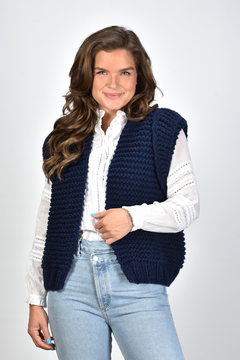 Kiro by Kim gilet Capsized blauw Kiro by Kim gilet Capsized blauw