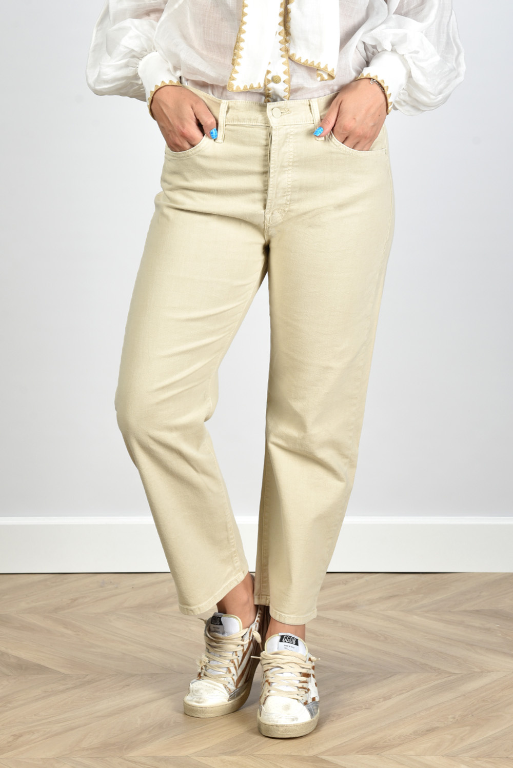 Mother jeans Ditcher Crop 1448-413 beige