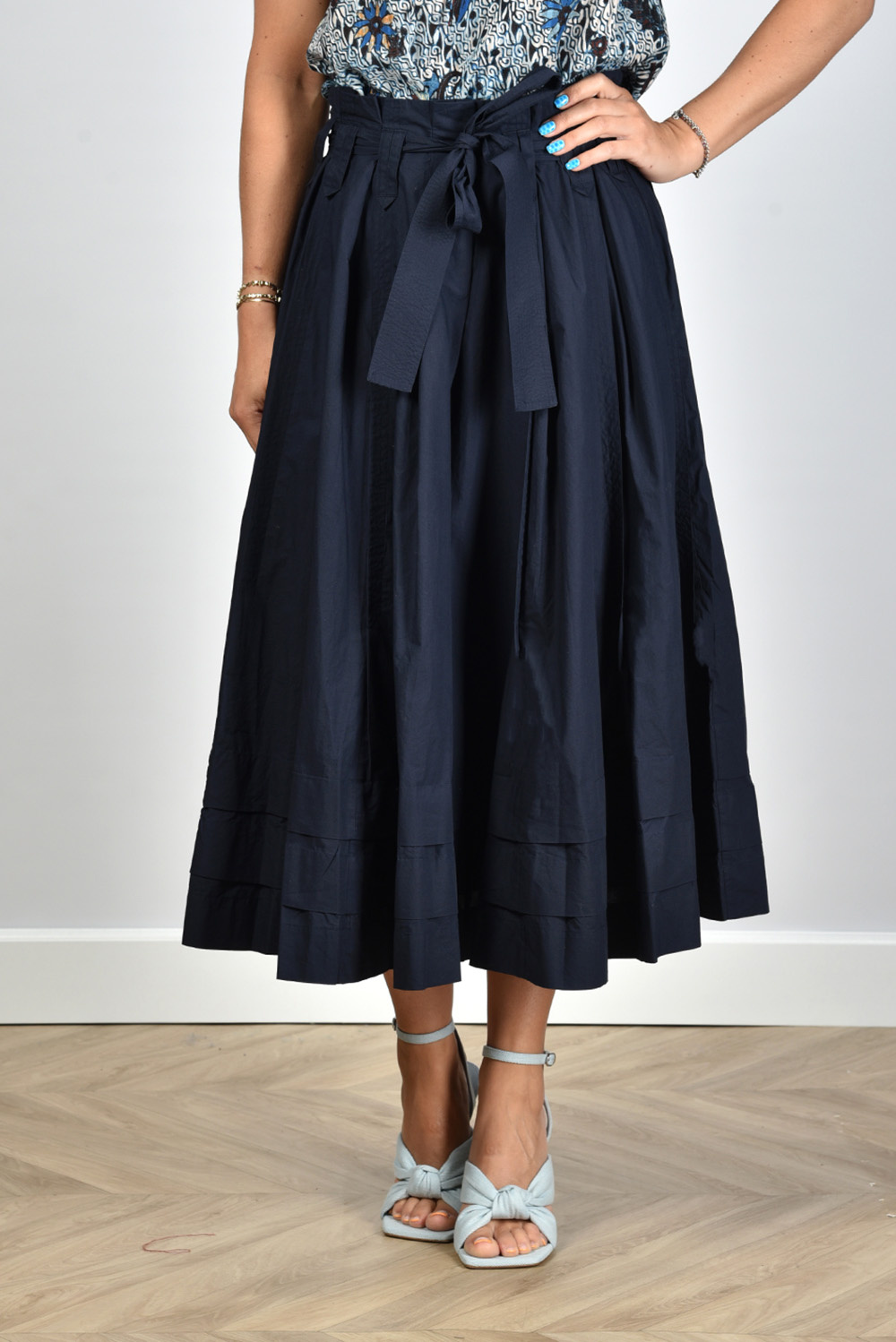 Ulla Johnson rok Dylan PF230320 blauw Ulla Johnson rok Dylan PF230320 blauw