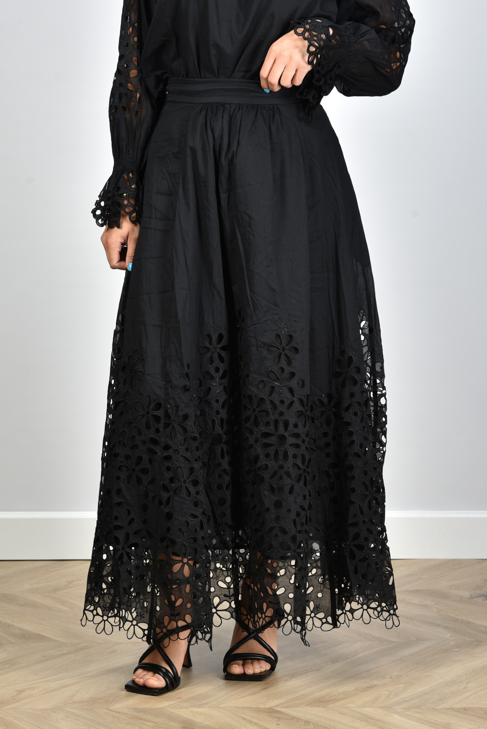 Magali Pascal rok Colombe MPPF23SK05 zwart Magali Pascal rok Colombe MPPF23SK05 zwart