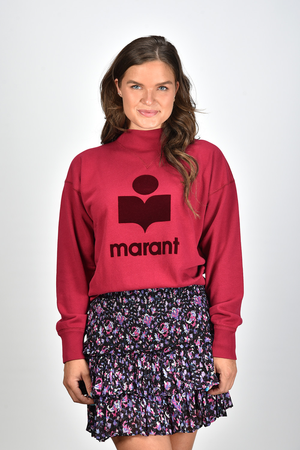 Marant Etoile trui Moby SW0003FA-A1M07E Rood Marant Etoile trui Moby SW0003FA-A1M07E Rood