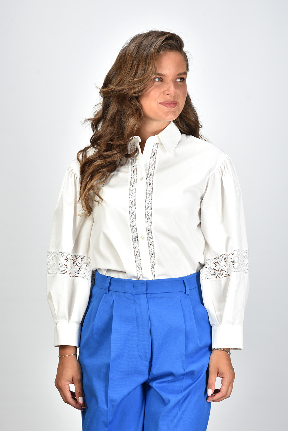 Max Mara blouse Samuele 001 wit Max Mara blouse Samuele 001 wit