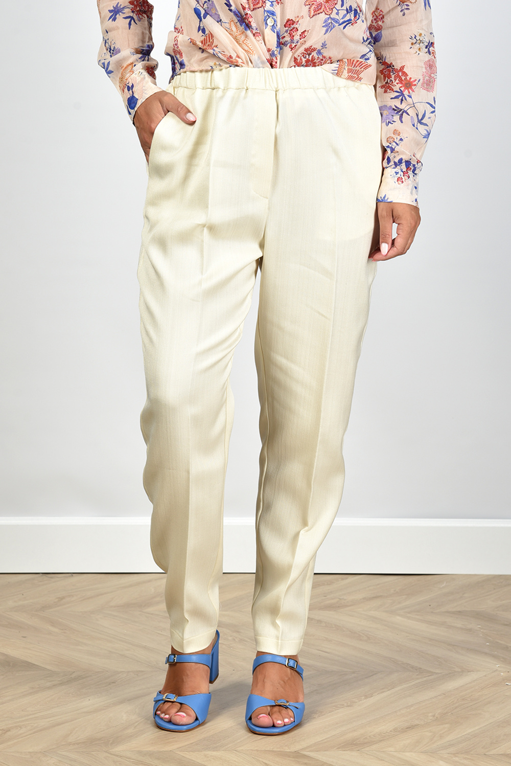 Forte_Forte broek 10633 creme Forte_Forte broek 10633 creme