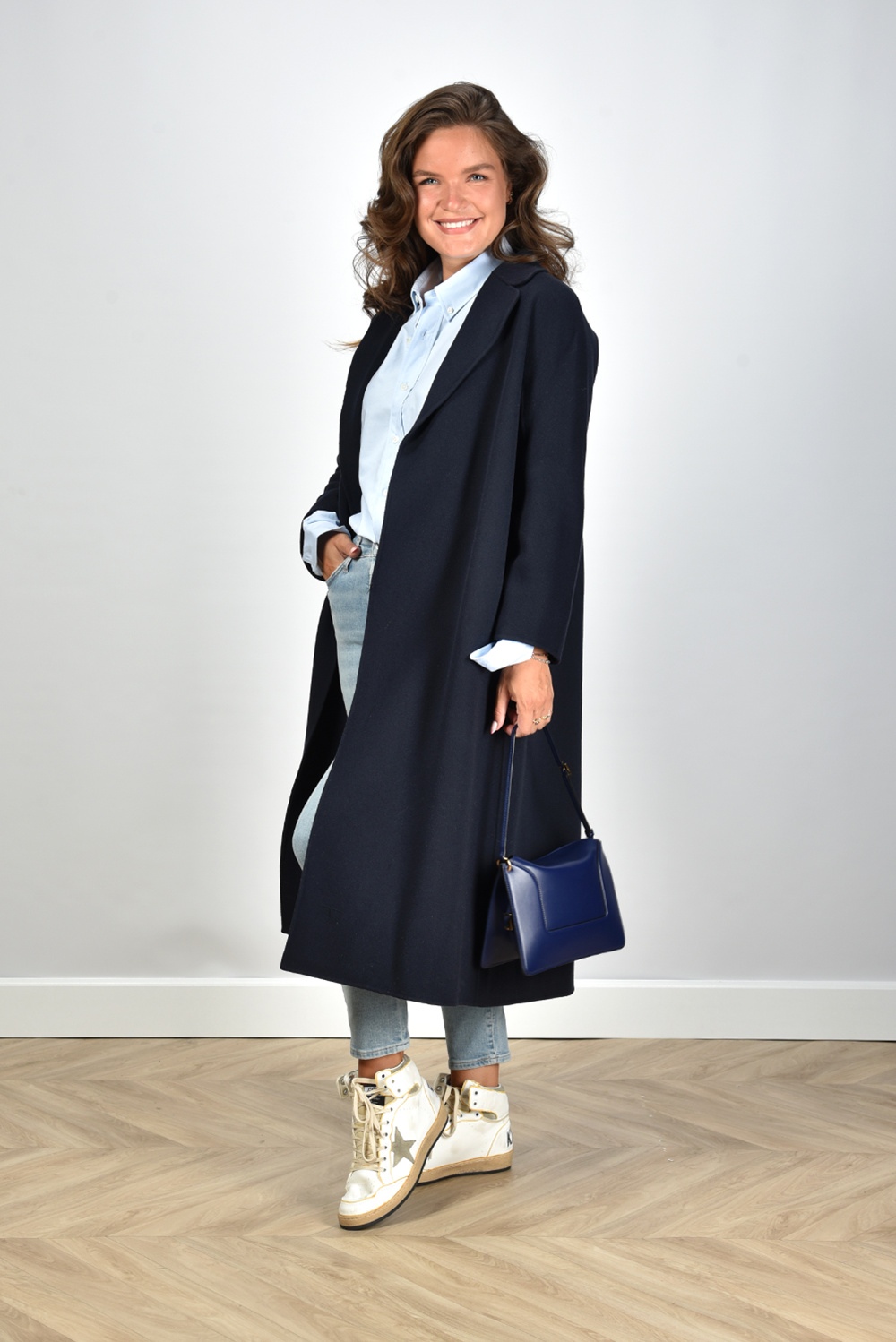 Max Mara jas Esturia 005 blauw Max Mara jas Esturia 005 blauw