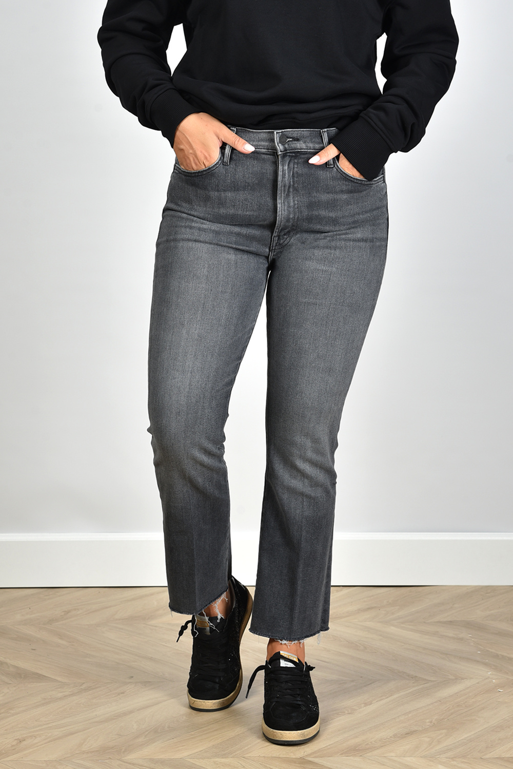Mother jeans Hustler Ankle Fray 1117-851/A grijs Mother jeans Hustler Ankle Fray 1117-851/A grijs