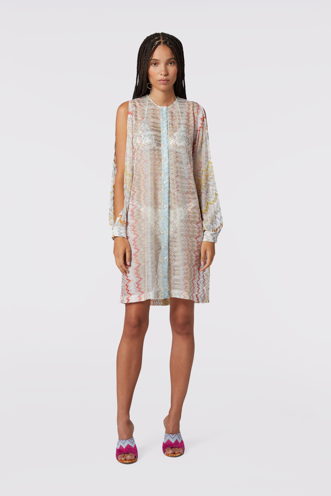 Missoni jurk MS23SQ07-BR00JH multi Missoni jurk MS23SQ07-BR00JH multi