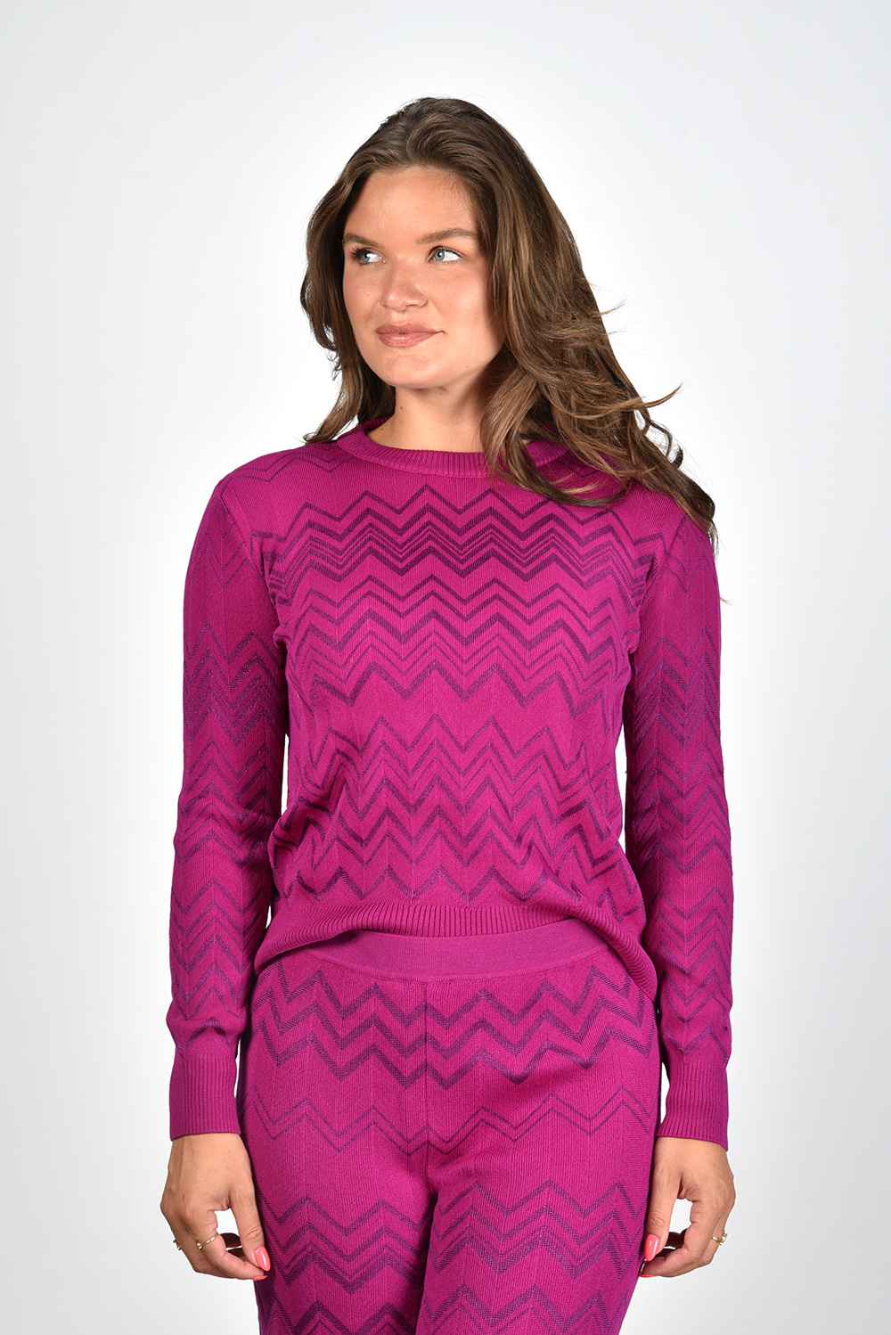 Missoni trui DS23WN0O-BK027A paars Missoni trui DS23WN0O-BK027A paars