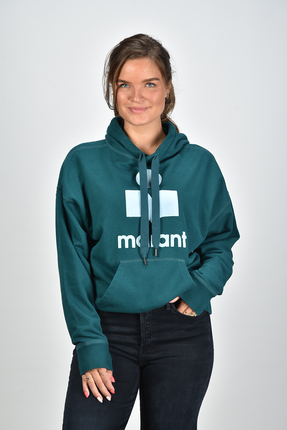 Marant Etoile trui Mansel SW0001FA-A1M07E groen Marant Etoile trui Mansel SW0001FA-A1M07E groen