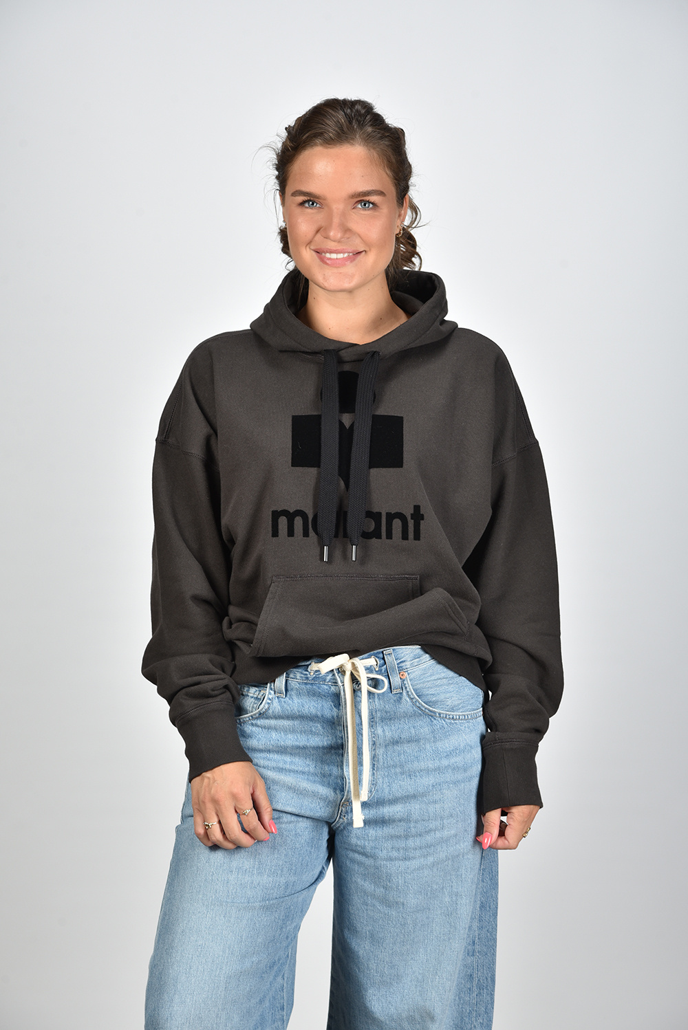Marant Etoile trui Mansel SW0001FA-A1M07E zwart Marant Etoile trui Mansel SW0001FA-A1M07E zwart