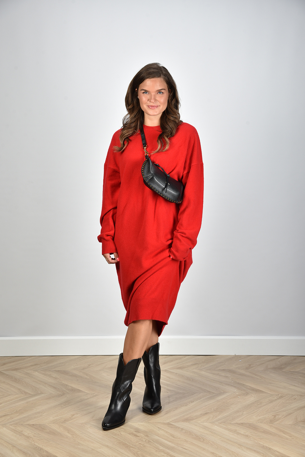 Extreme Cashmere jurk Crew Dress Short 251 heart Extreme Cashmere jurk Crew Dress Short 251 heart