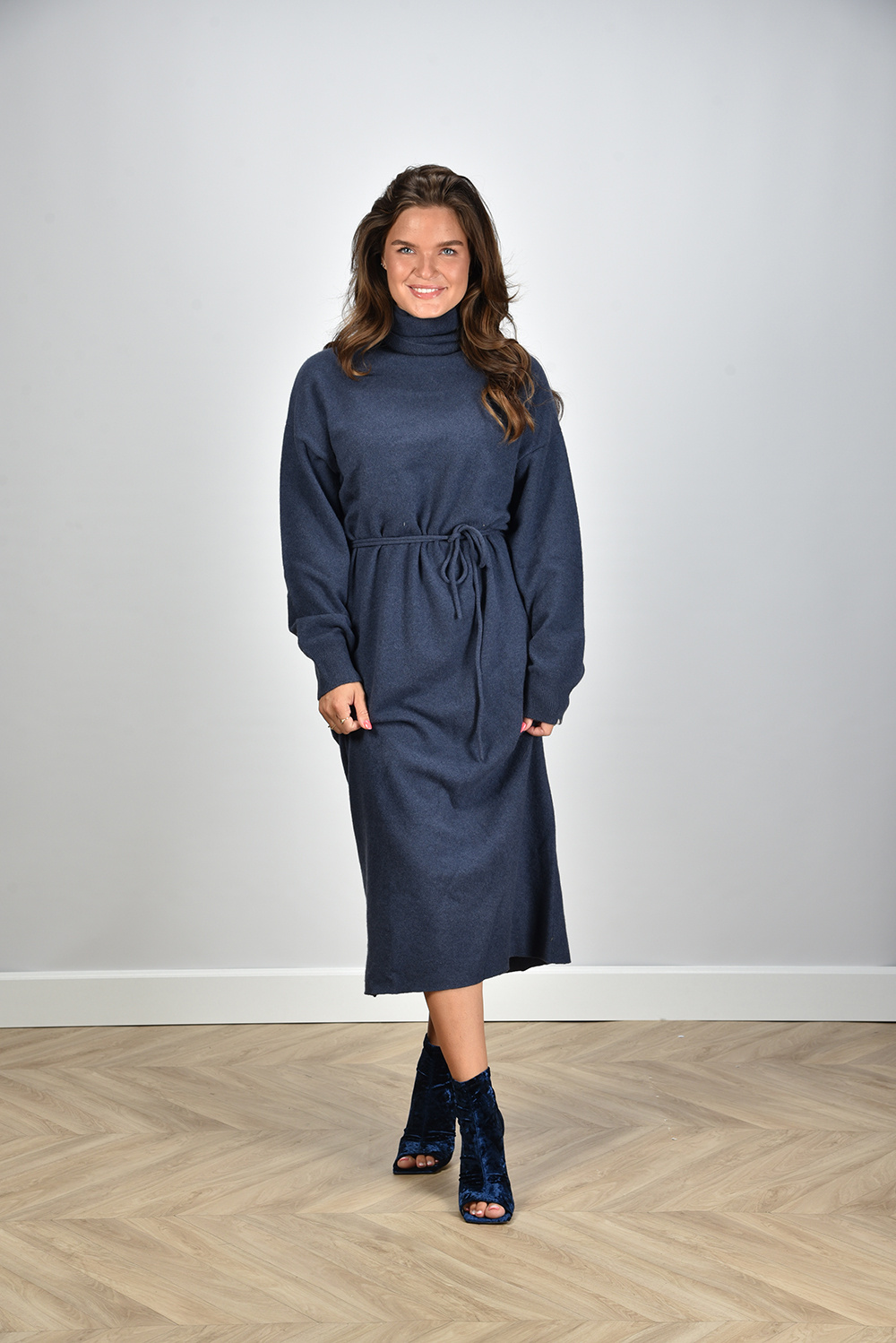 Extreme Cashmere jurk Attraction 209 denim Extreme Cashmere jurk Attraction 209 denim