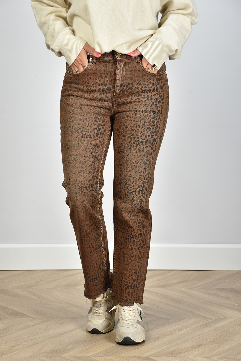 Golden Goose jeans GWP00843.P000623.81325 dierenprint Golden Goose jeans GWP00843.P000623.81325 dierenprint