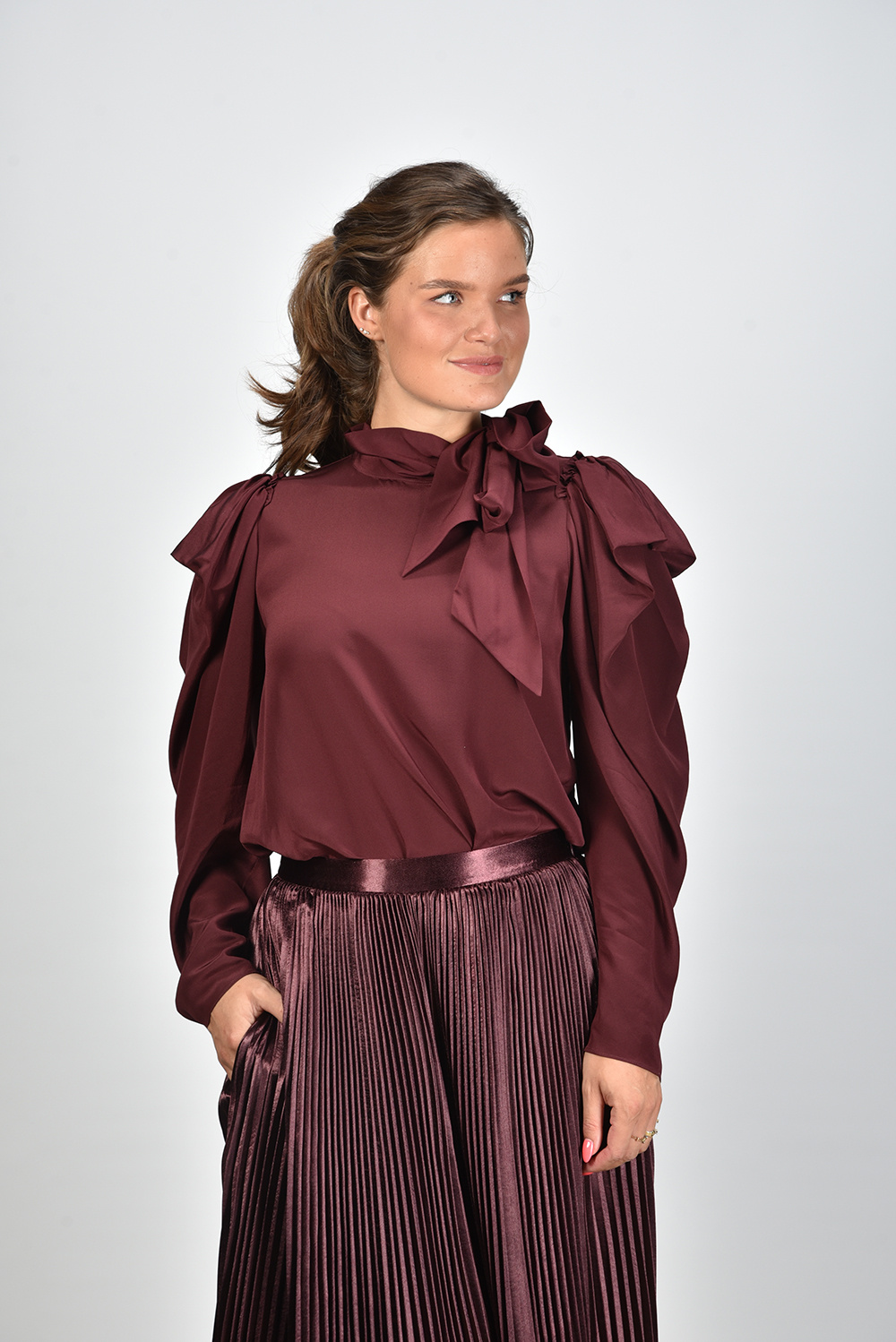 Ulla Johnson blouse Brea FA230215 rood Ulla Johnson blouse Brea FA230215 rood