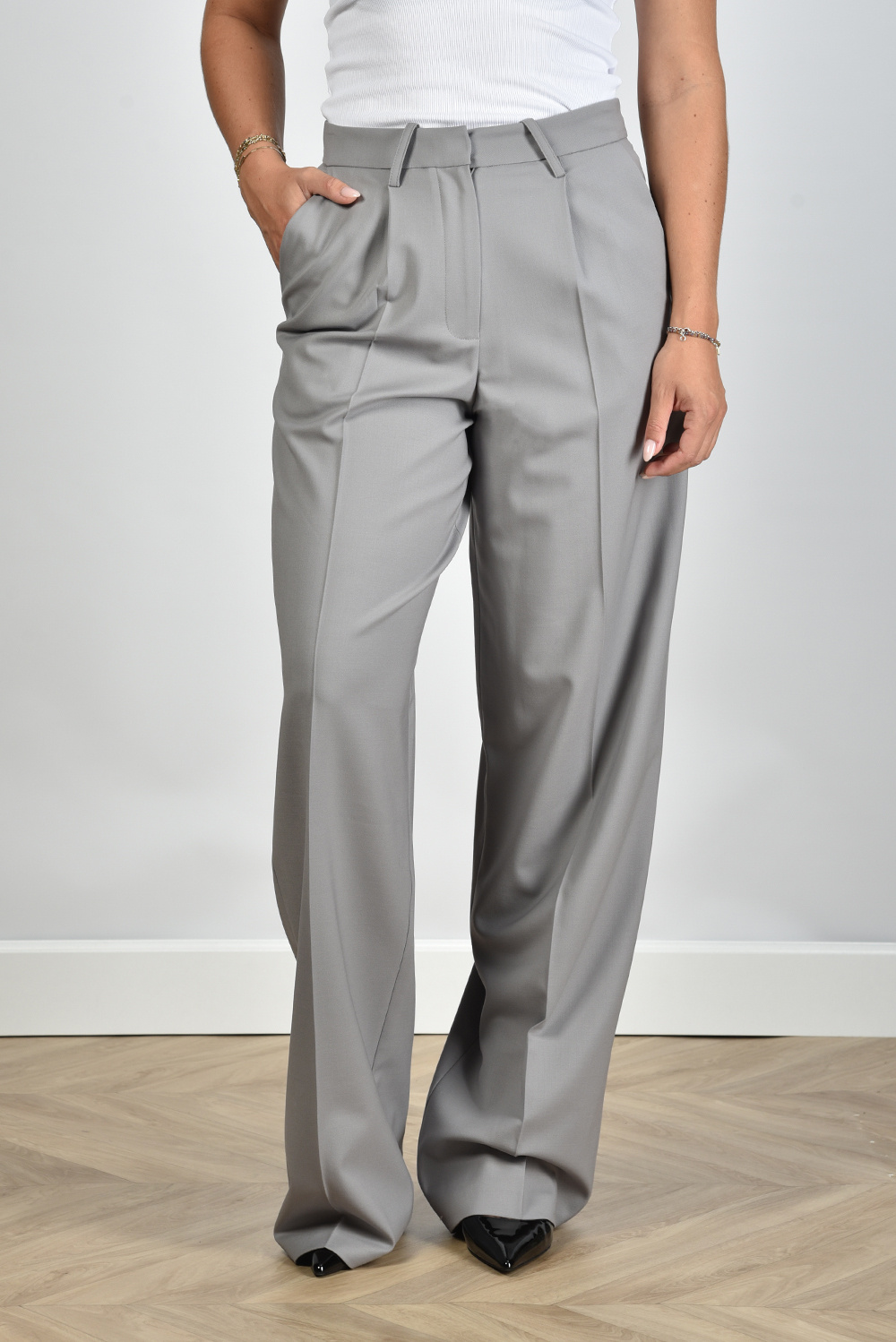 IRO broek Isaline WM23ISALINE grey IRO broek Isaline WM23ISALINE grey
