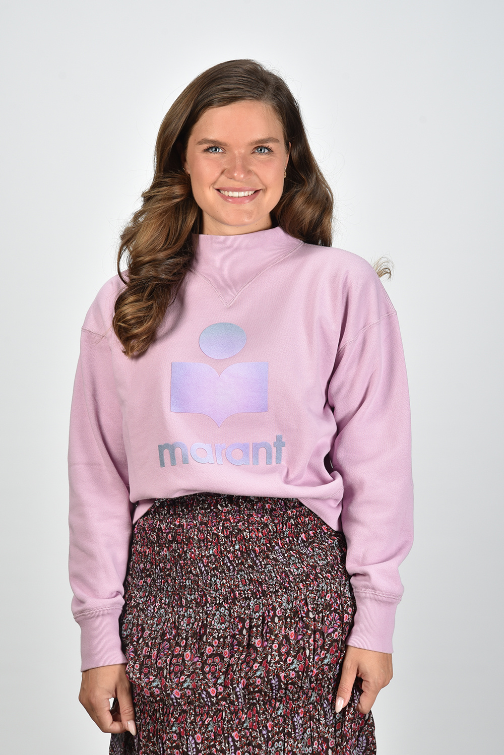 Marant Etoile trui Moby SW0003FA-A3M56E roze Marant Etoile trui Moby SW0003FA-A3M56E roze