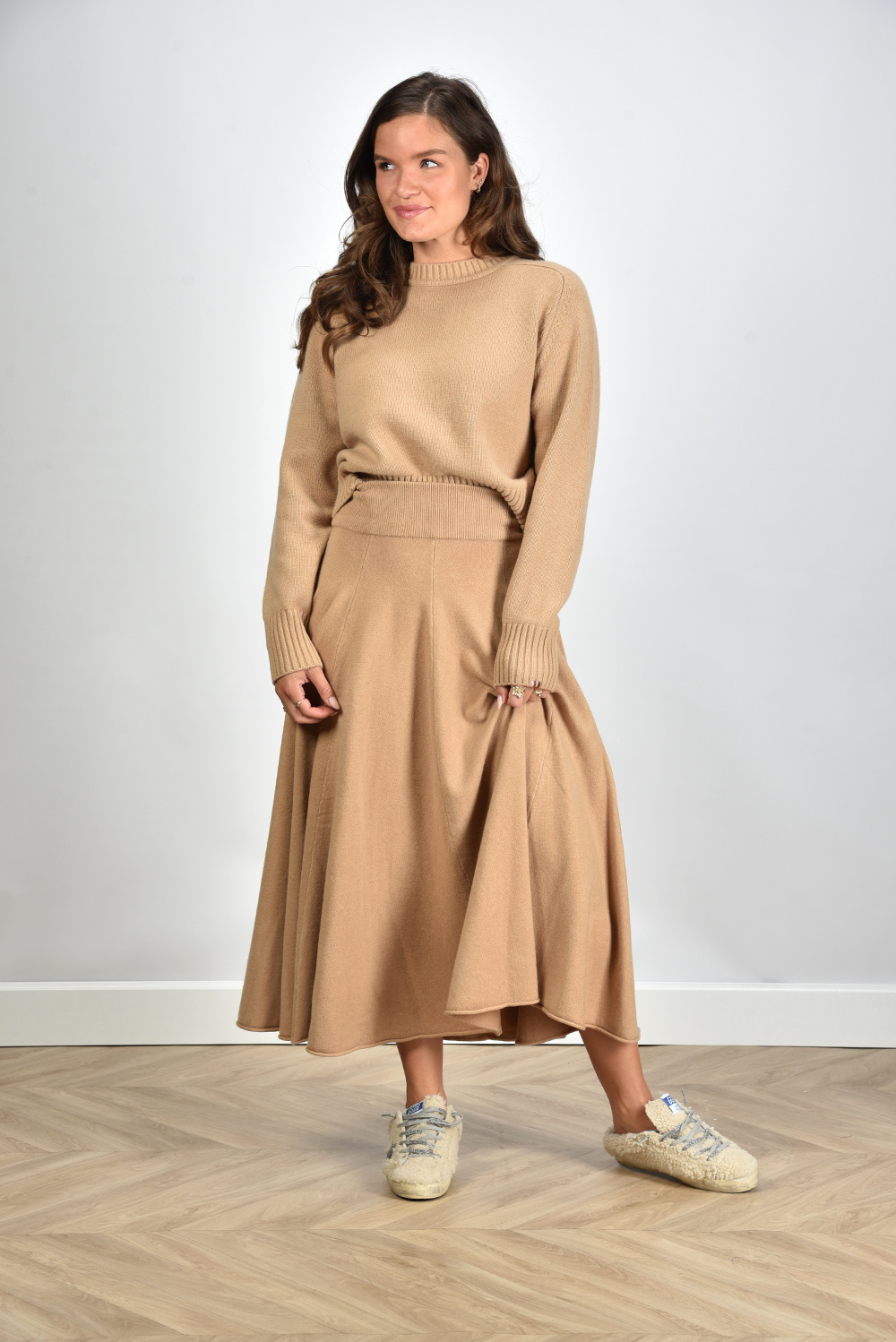 Extreme Cashmere rok Twirl 313 camel Extreme Cashmere rok Twirl 313 camel