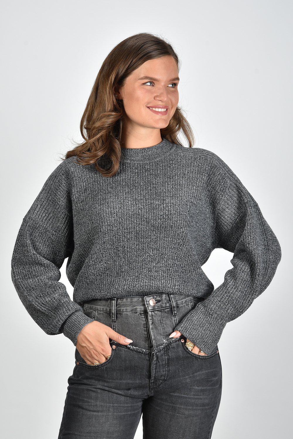 Marant Etoile trui Blow PU0248FA-A3L80E grijs Marant Etoile trui Blow PU0248FA-A3L80E grijs