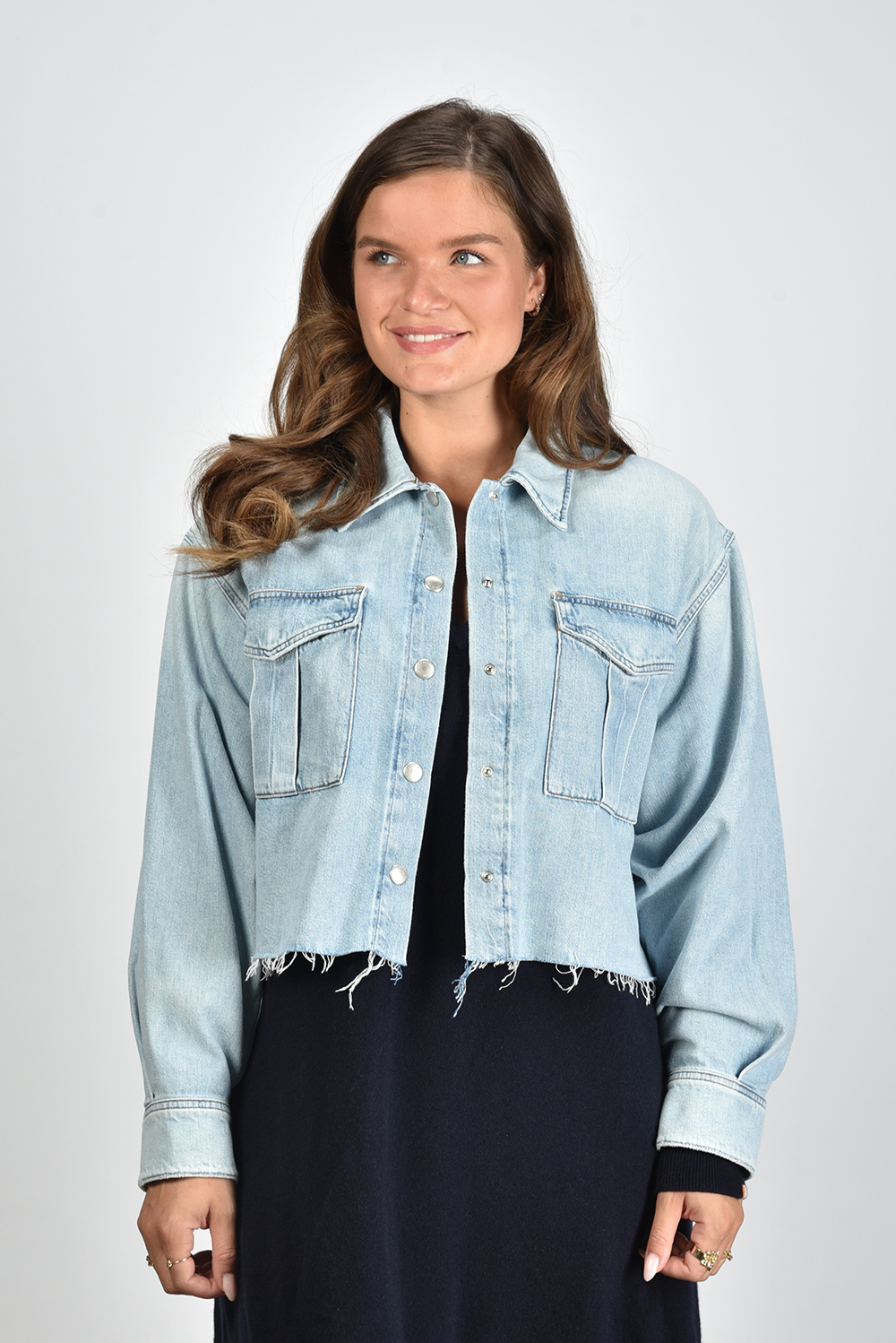 Agolde blouse Nyx A7218-1523 blauw Agolde blouse Nyx A7218-1523 blauw