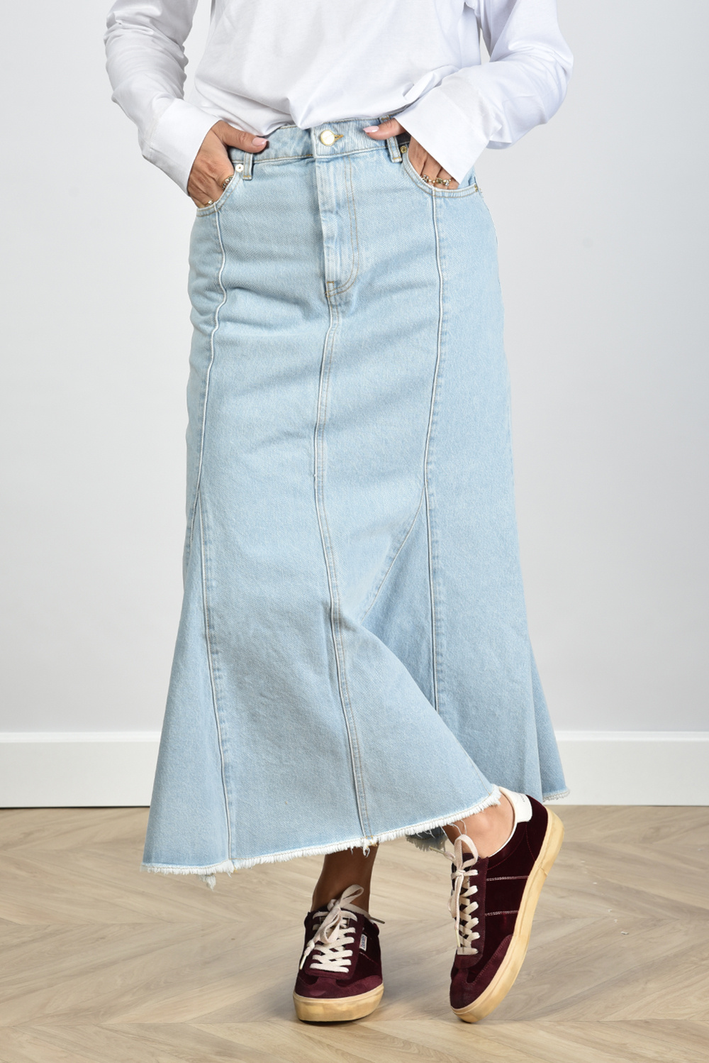 Ganni rok J1347 blauw Ganni rok J1347 blauw