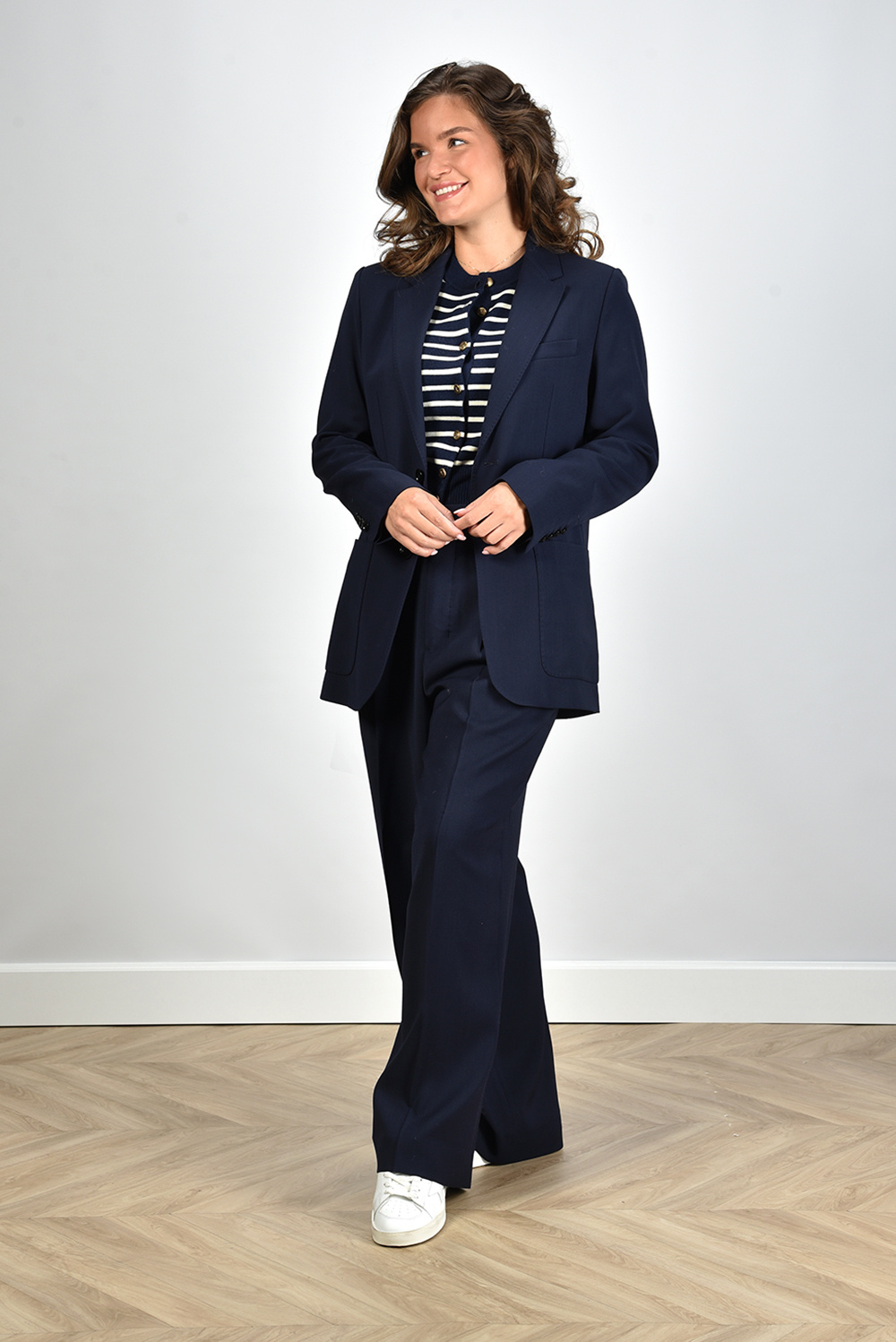 Ami Paris blazer Two Buttons FBV005.VI0007 blauw Ami Paris blazer Two Buttons FBV005.VI0007 blauw