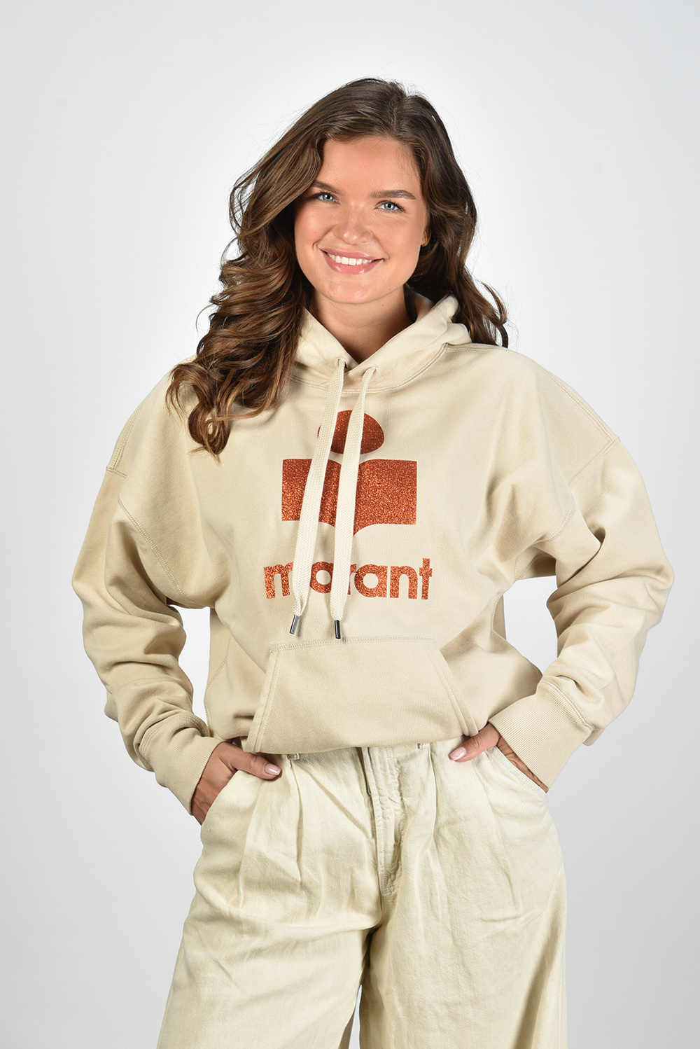 Marant Etoile trui Mansel SW0001FA-A1M77E Beige Marant Etoile trui Mansel SW0001FA-A1M77E Beige