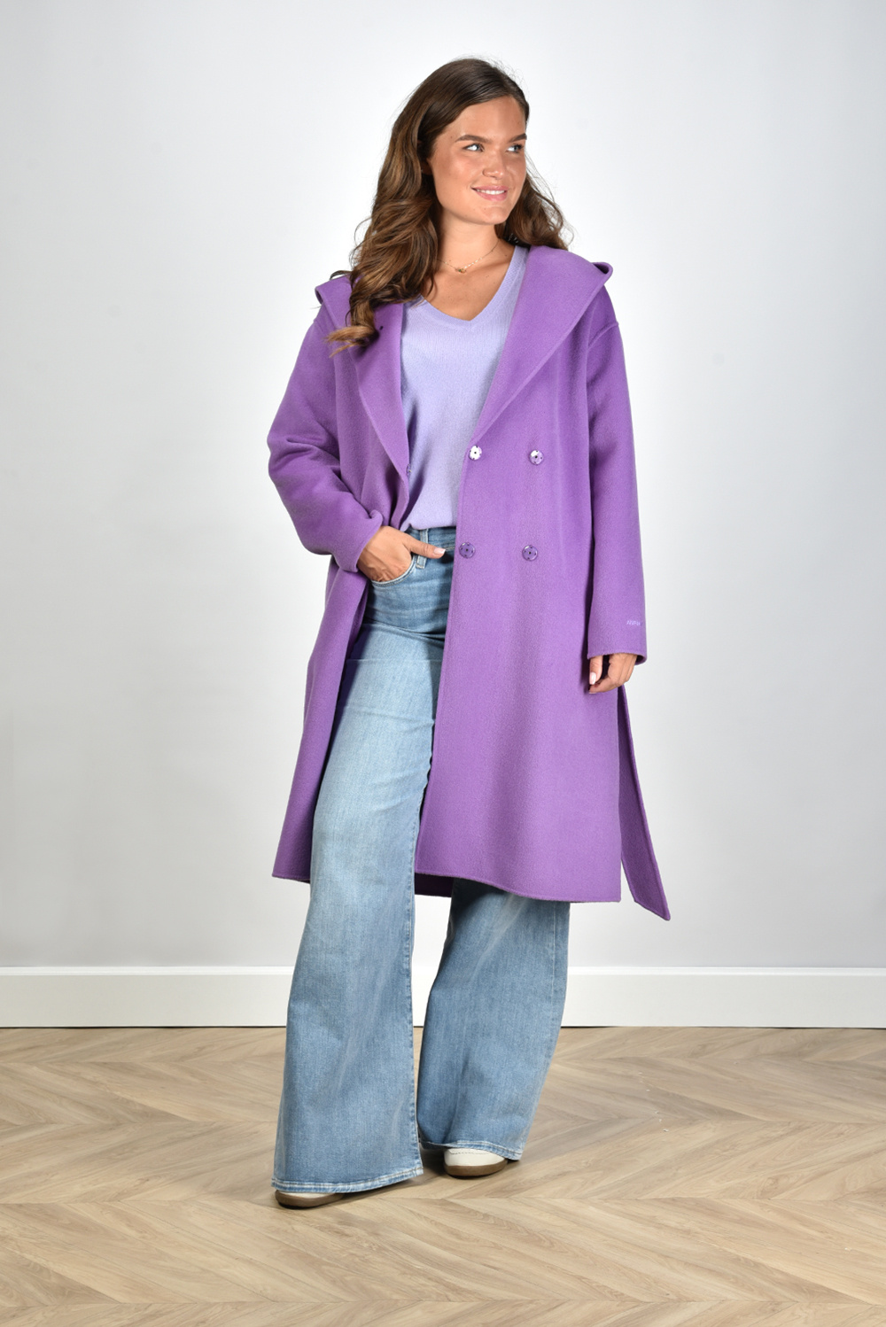 Anfiny jas Vestaglia Ingrid CP0374 paars Anfiny jas Vestaglia Ingrid CP0374 paars