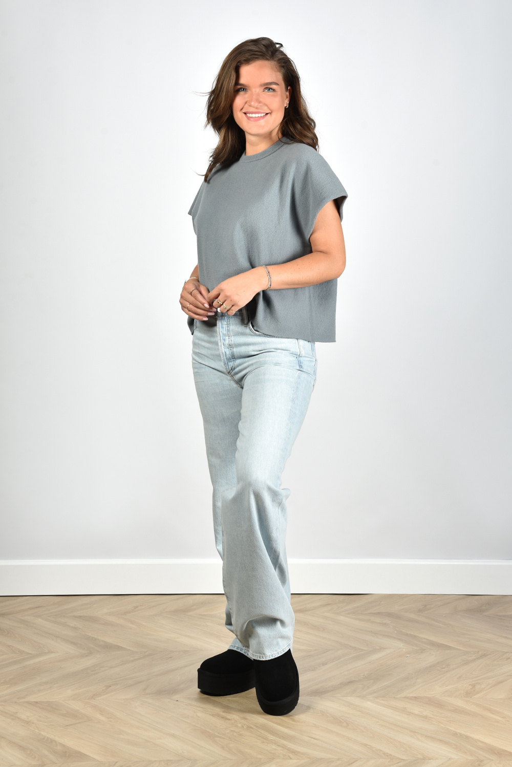 Extreme Cashmere top Alma 168 sage Extreme Cashmere top Alma 168 sage