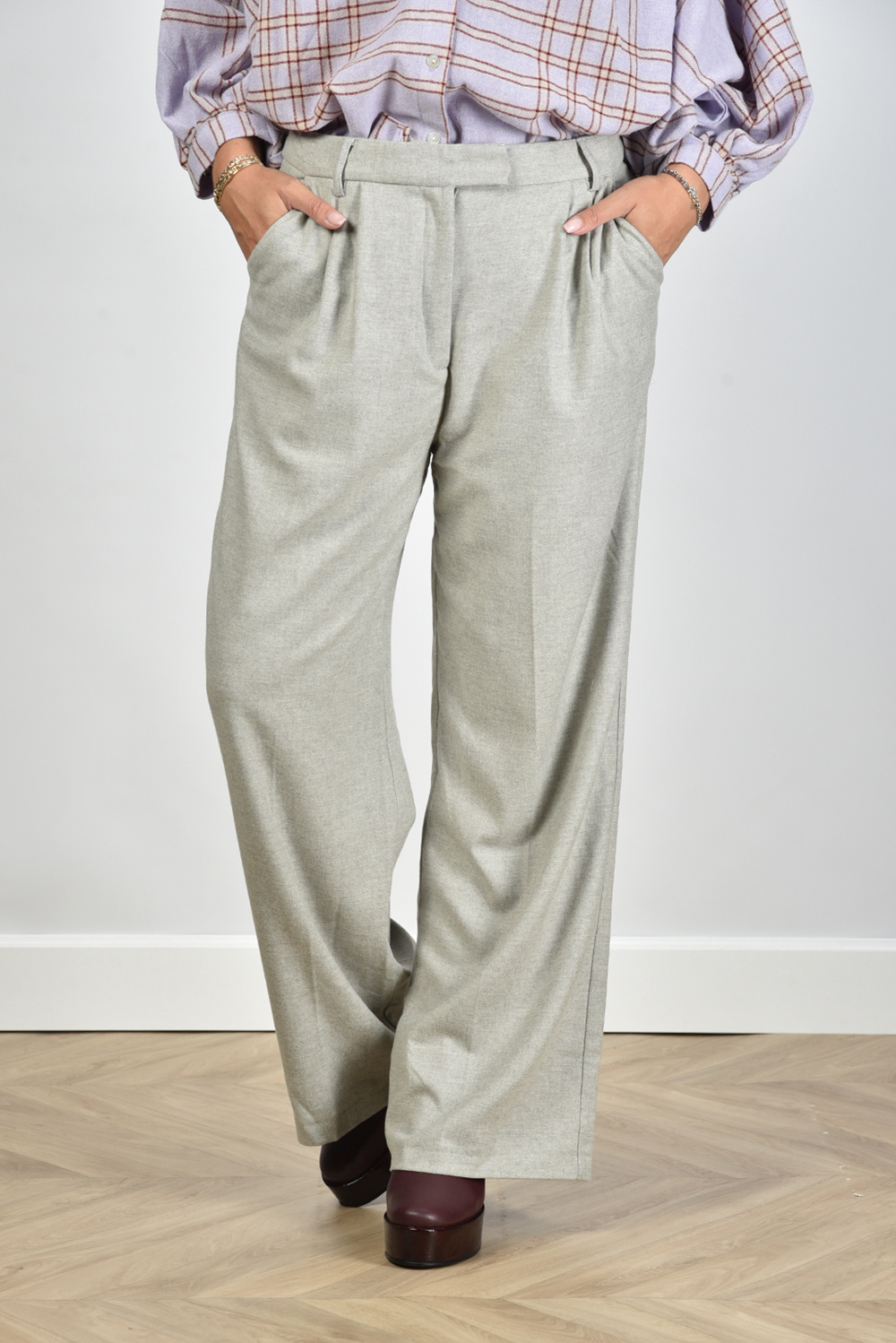 Sea Me Happy broek Marley Wool grijs Sea Me Happy broek Marley Wool grijs