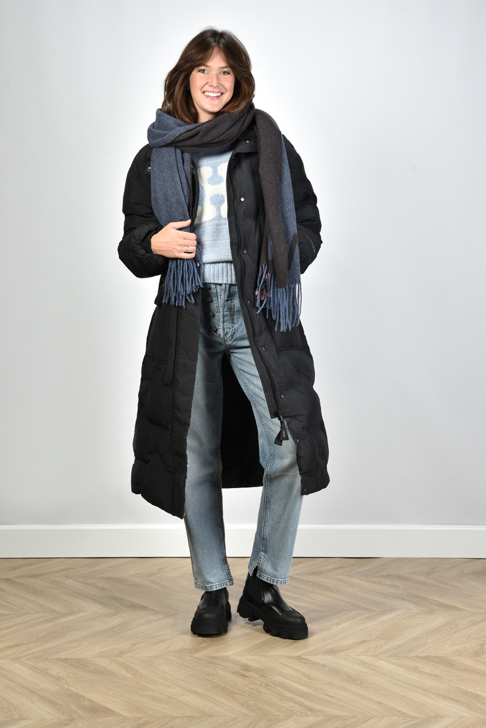 Ganni jas F8544 zwart Ganni jas F8544 zwart
