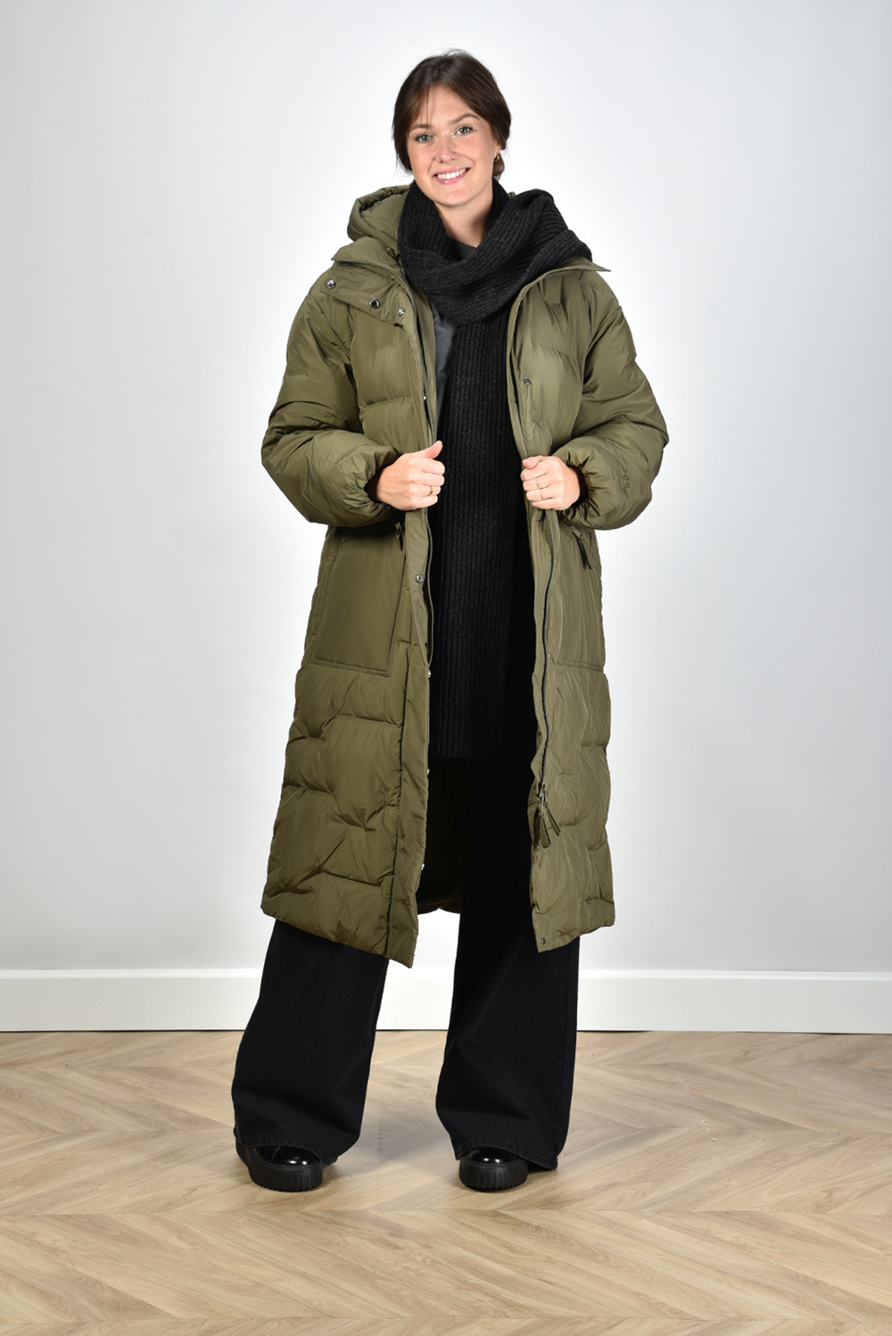 Ganni jas F8548 groen Ganni jas F8548 groen