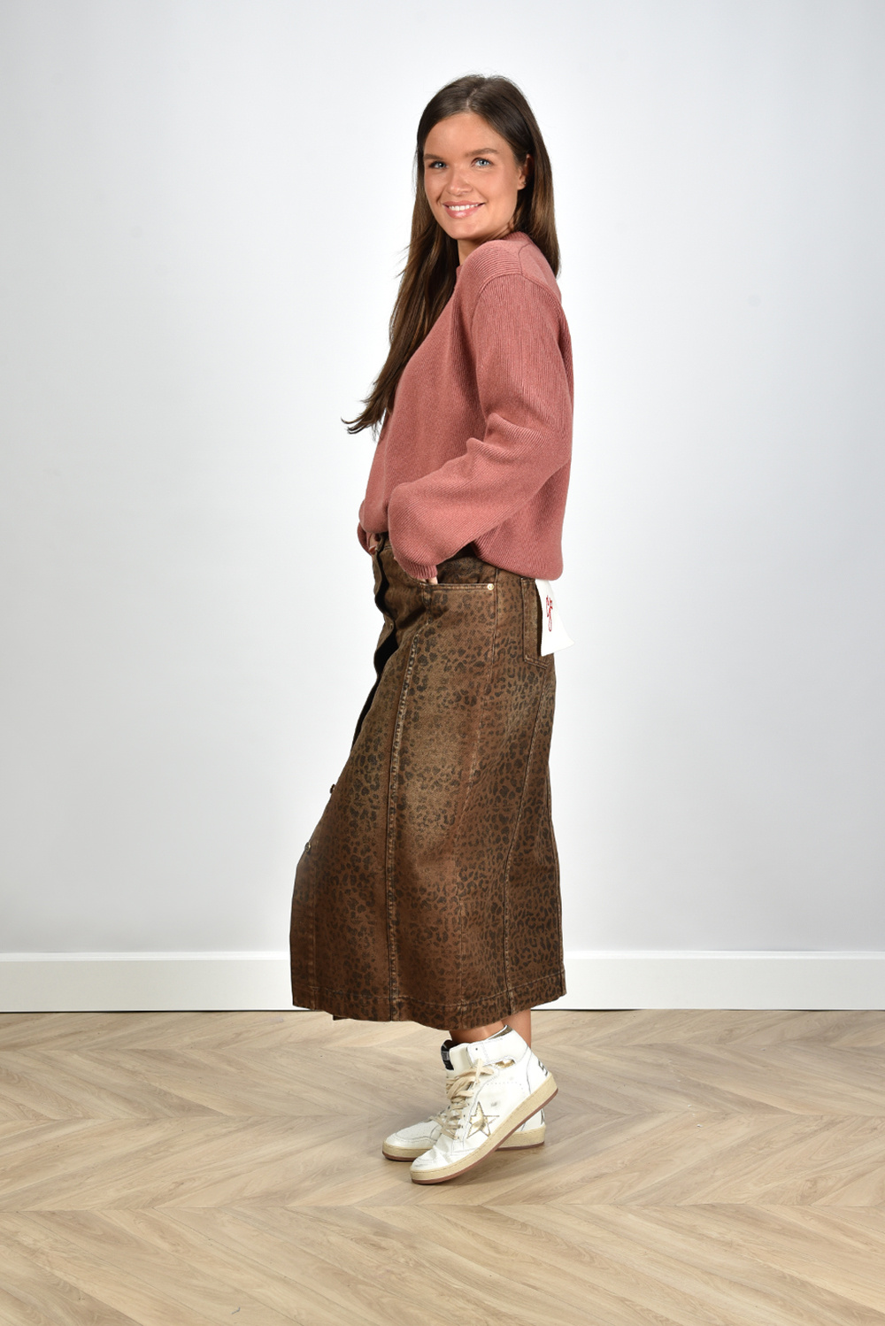 Golden Goose skirt Christine GWP00847.P000623 animal print Marjon Snieders