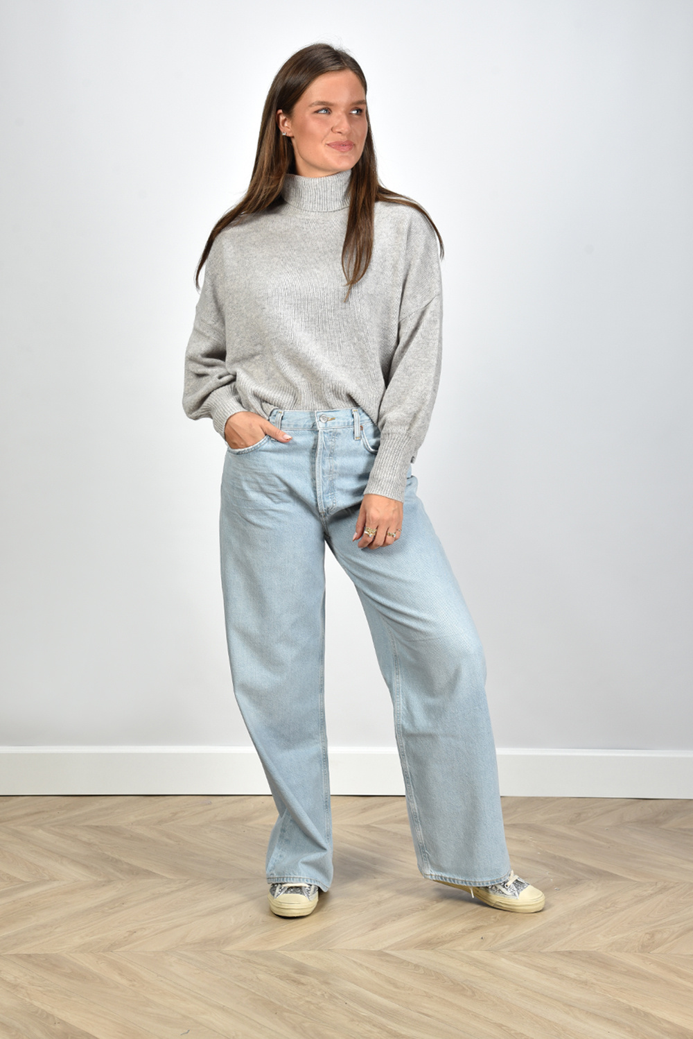 Les Tricots de Lea trui Monprince 32991 grijs Les Tricots de Lea trui Monprince 32991 grijs