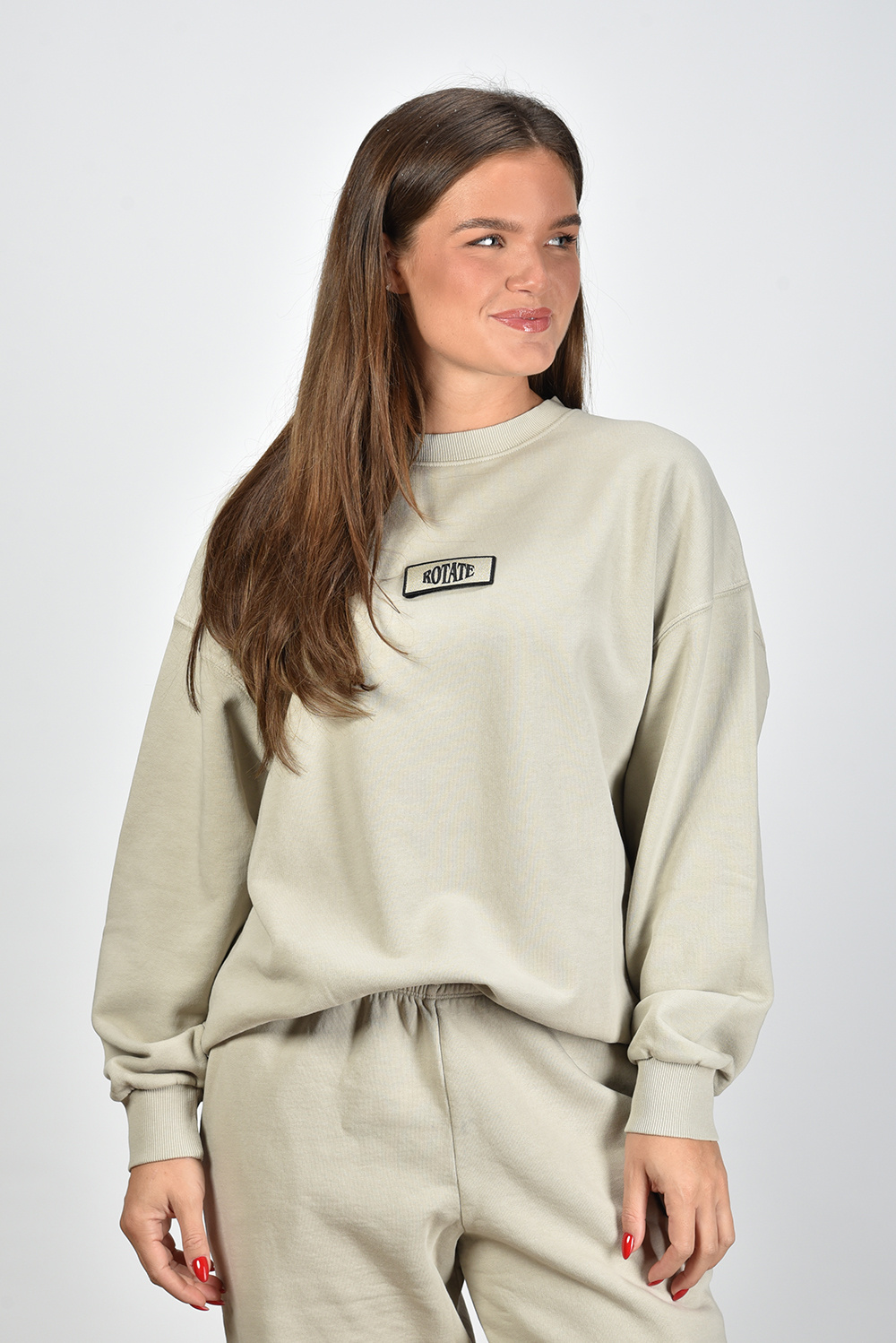 Rotate trui Enzyme Sweat 7003621833 taupe Rotate trui Enzyme Sweat 7003621833 taupe