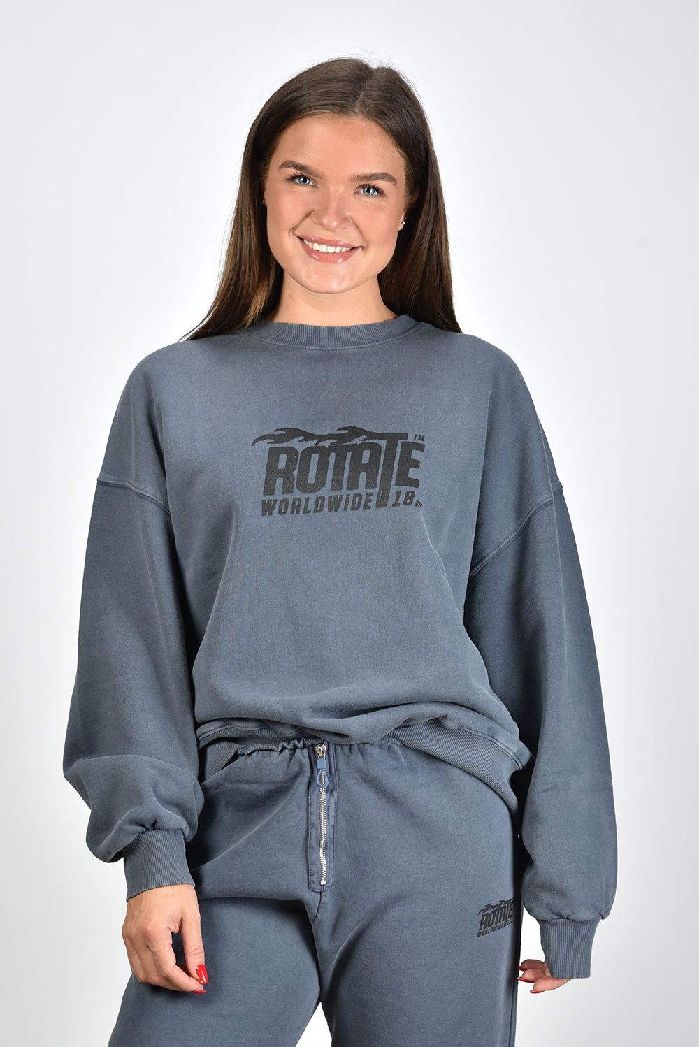 Rotate trui Enzyme Sweat Crewneck 1120852615 blauw