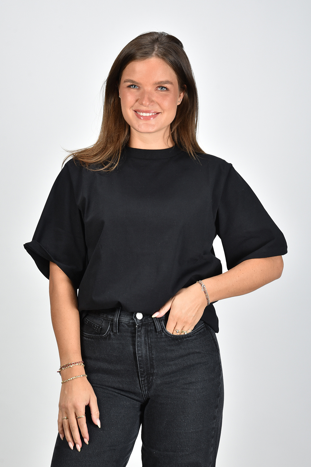 Rohe RÓHE t-shirt 408-22-287 zwart