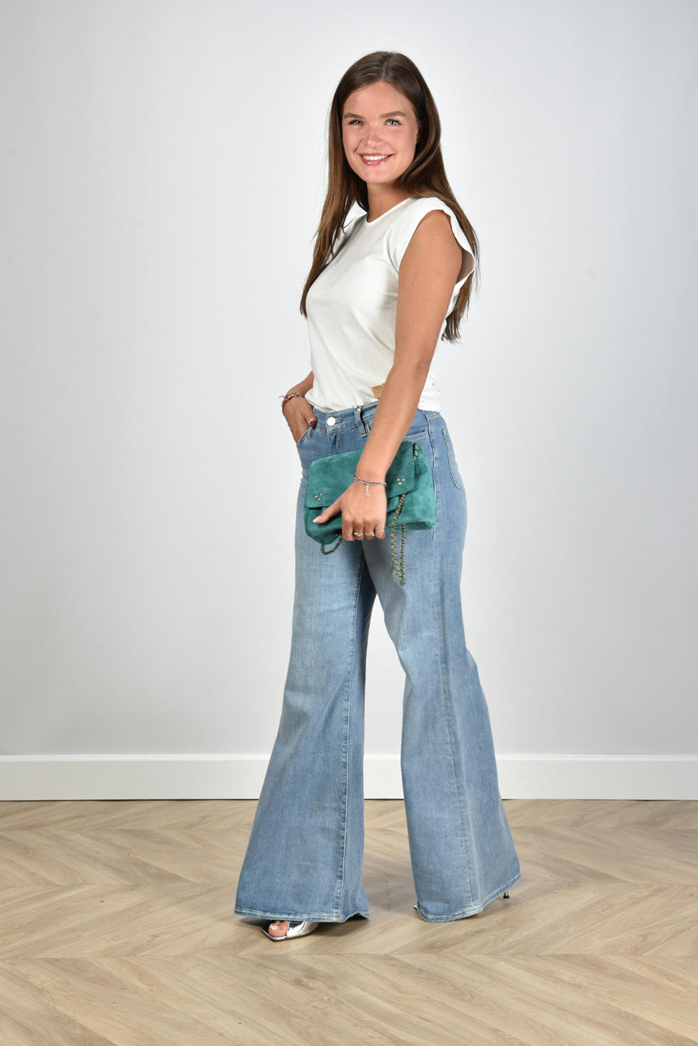 FRAME jeans Le Palazzo LPPB785 blauw